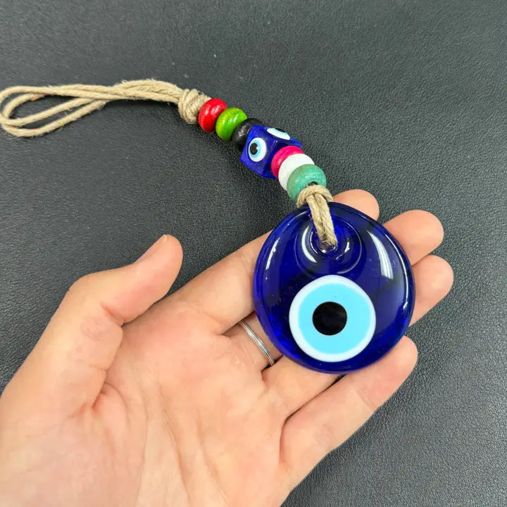 Evil Eye Colorful Multi Bead Wall Decor: Protection