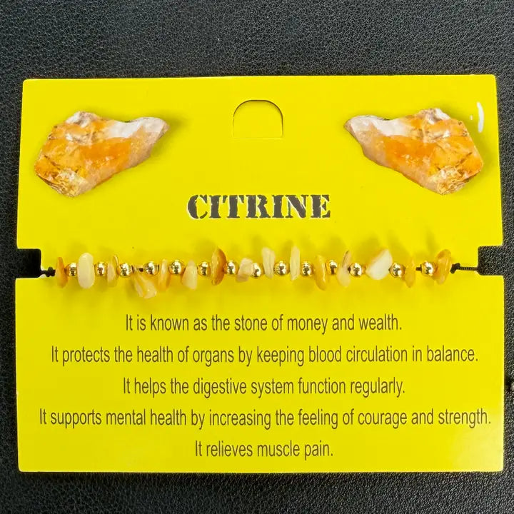 Card Bracelet | Natural Stone Jewelry | Gift-Ready Display