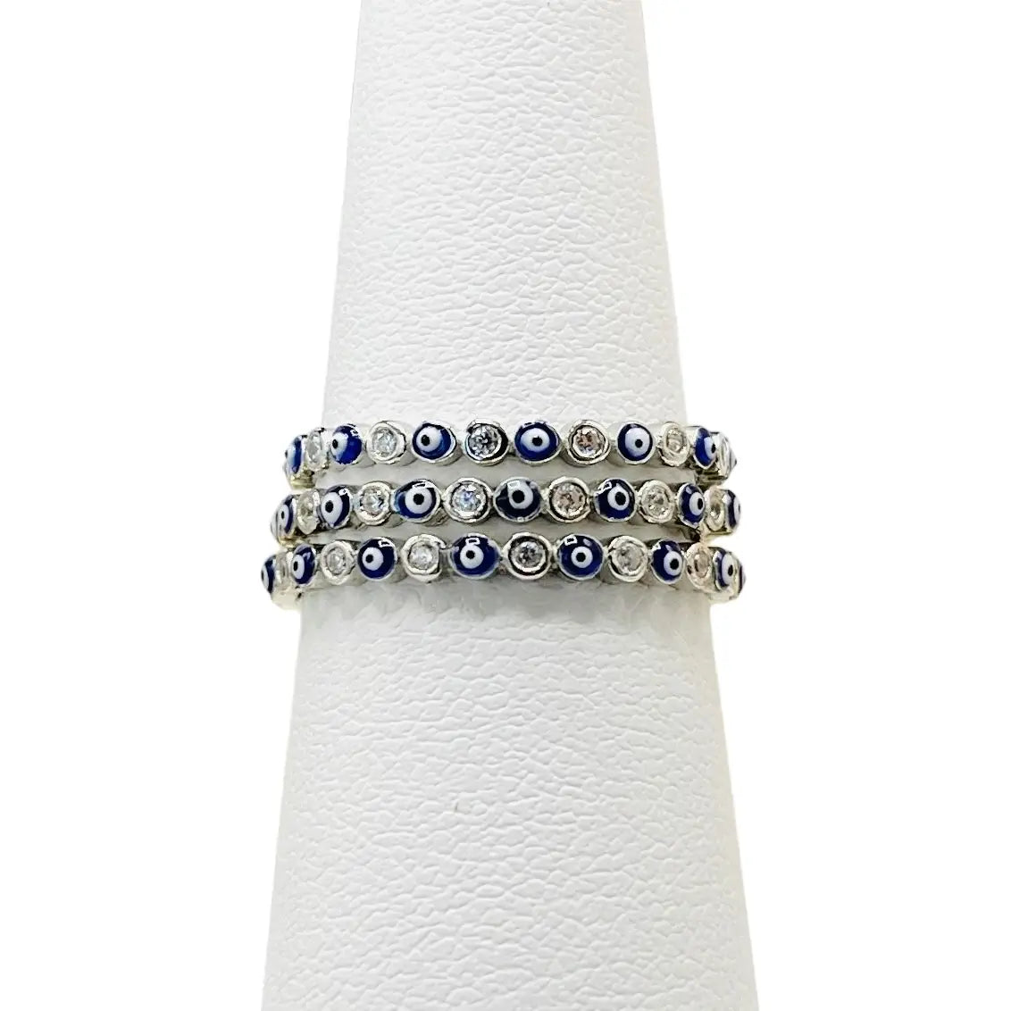 925 Sterling Silver Evil Eye Ring: Elegant Protection