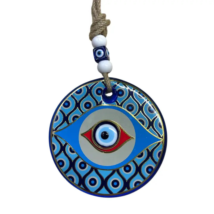 Patterned Glass Evileye Wall Hanging