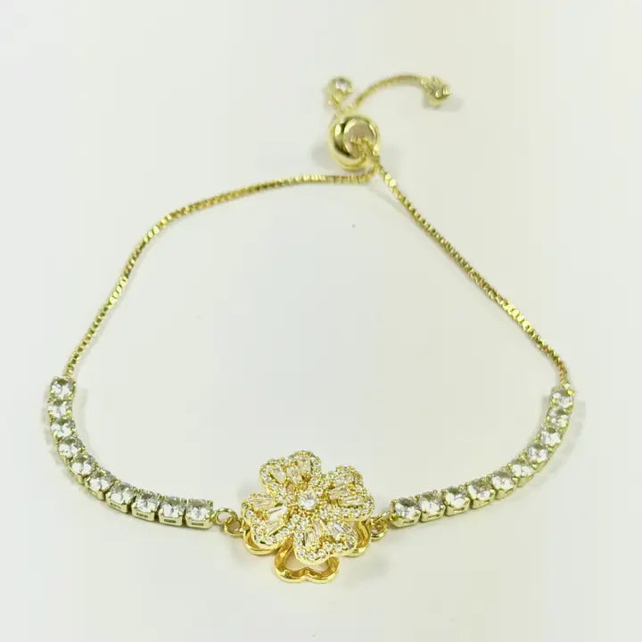 Fidget Spinner Bracelet – Rhinestone Rotating Anxiety Relief