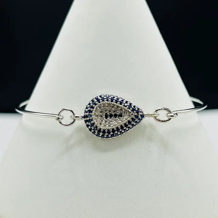 Dainty Bangle Evil Eye Bracelet Multi Style