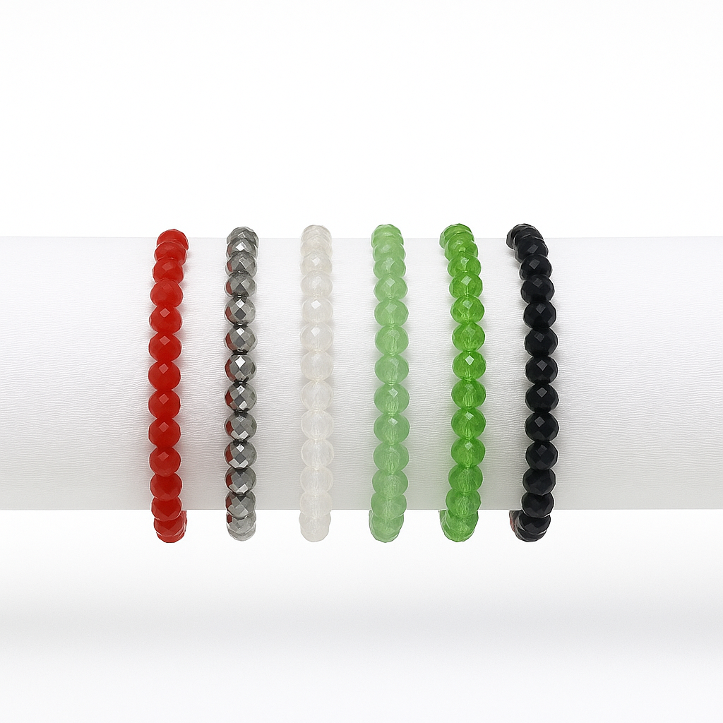 Christmas Crystal Bracelets | 3 Options (4mm & 6mm Sets)