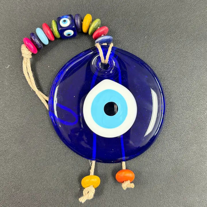 Evil Eye Colorful Multi Bead Wall Decor: Protection
