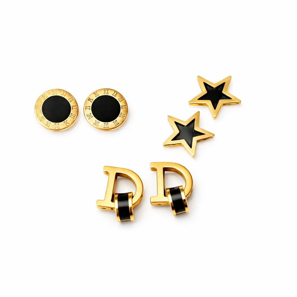 Stainless Steel Earring Set – Assorted Mix 