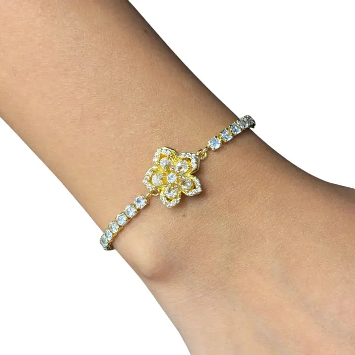 Fidget Spinner Bracelet – Rhinestone Rotating Anxiety Relief