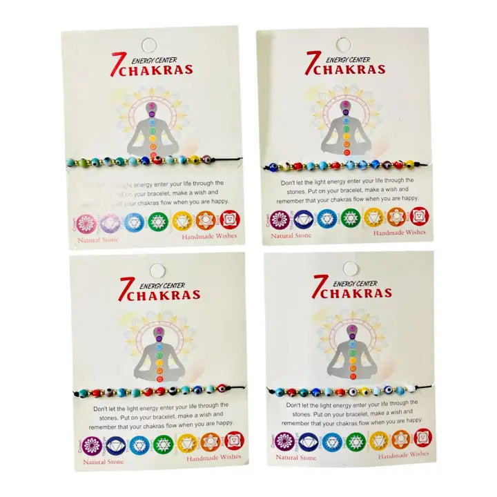 Card Bracelet| 7 Chakras Bracelet | Natural Stone Bracelet 2