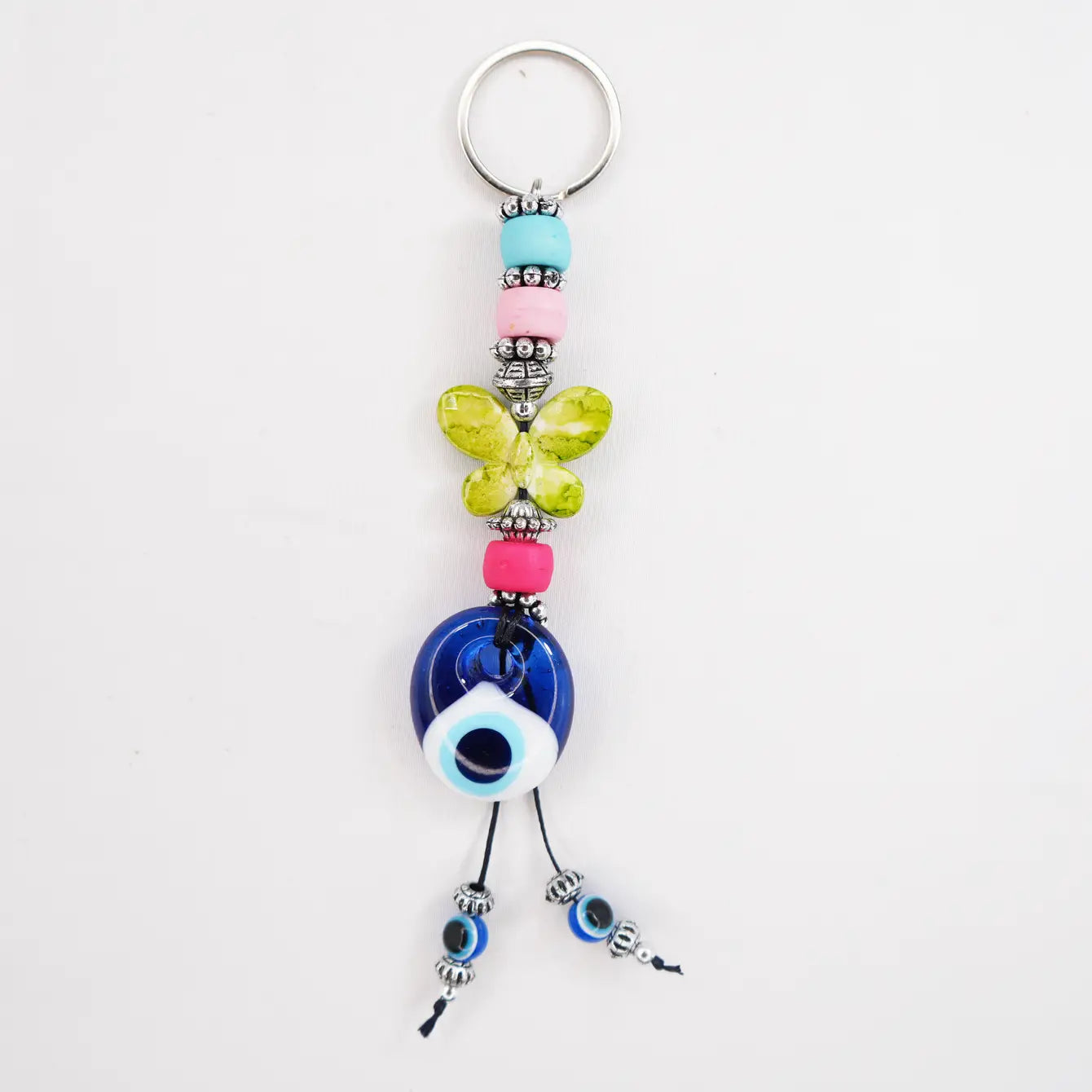 Evil Eye Butterfly Keychains - Handmade, Turkish Craftsman