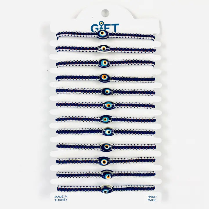 Mixed Color Evileye Rope Bracelet Set