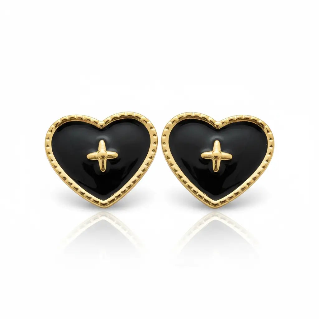 Heart Stud Earrings – 5 Colors