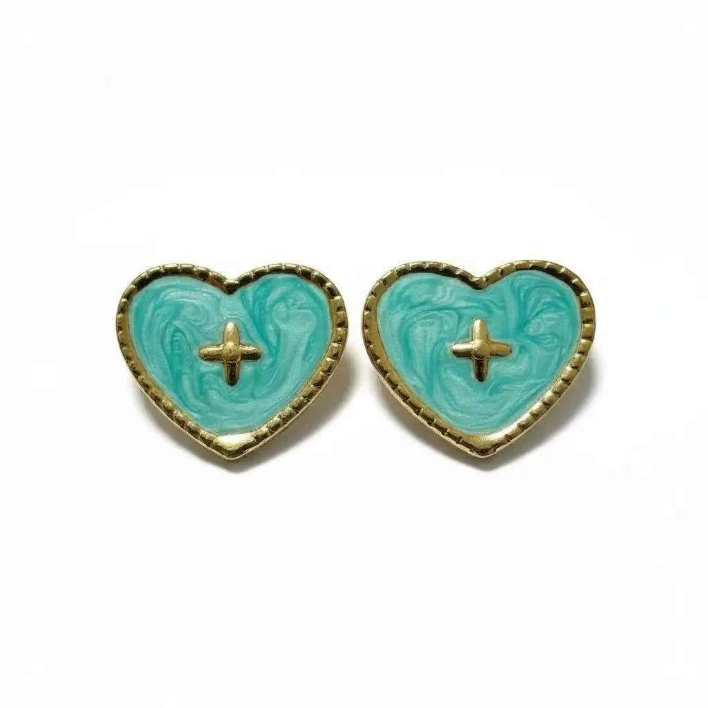 Heart Stud Earrings – 5 Colors