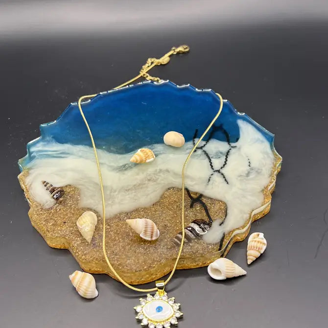 Protective Evil Eye Necklace | Stainless Steel | Best Gift