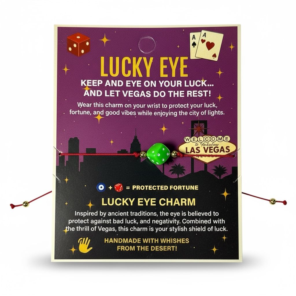 Vegas Lucky Eye Dice Bracelet – Assorted Color Mix
