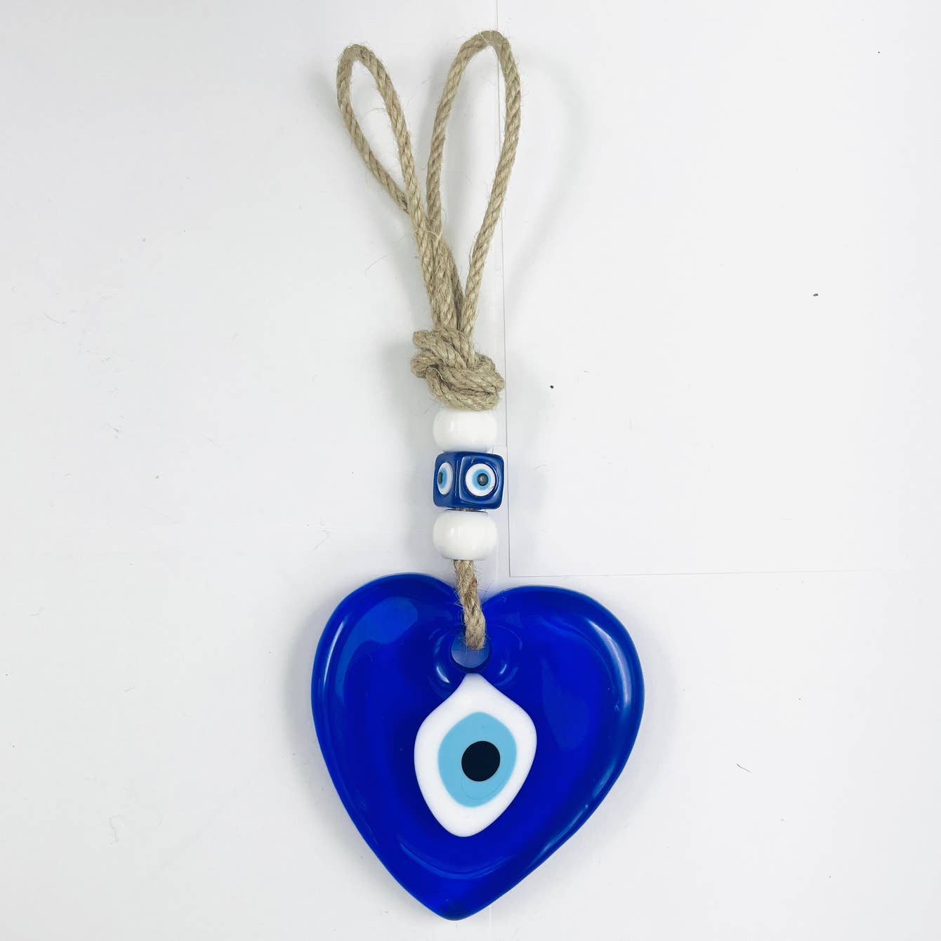 Glass Evil Eye Wall Decor - Heart, Butterfly, and Fish