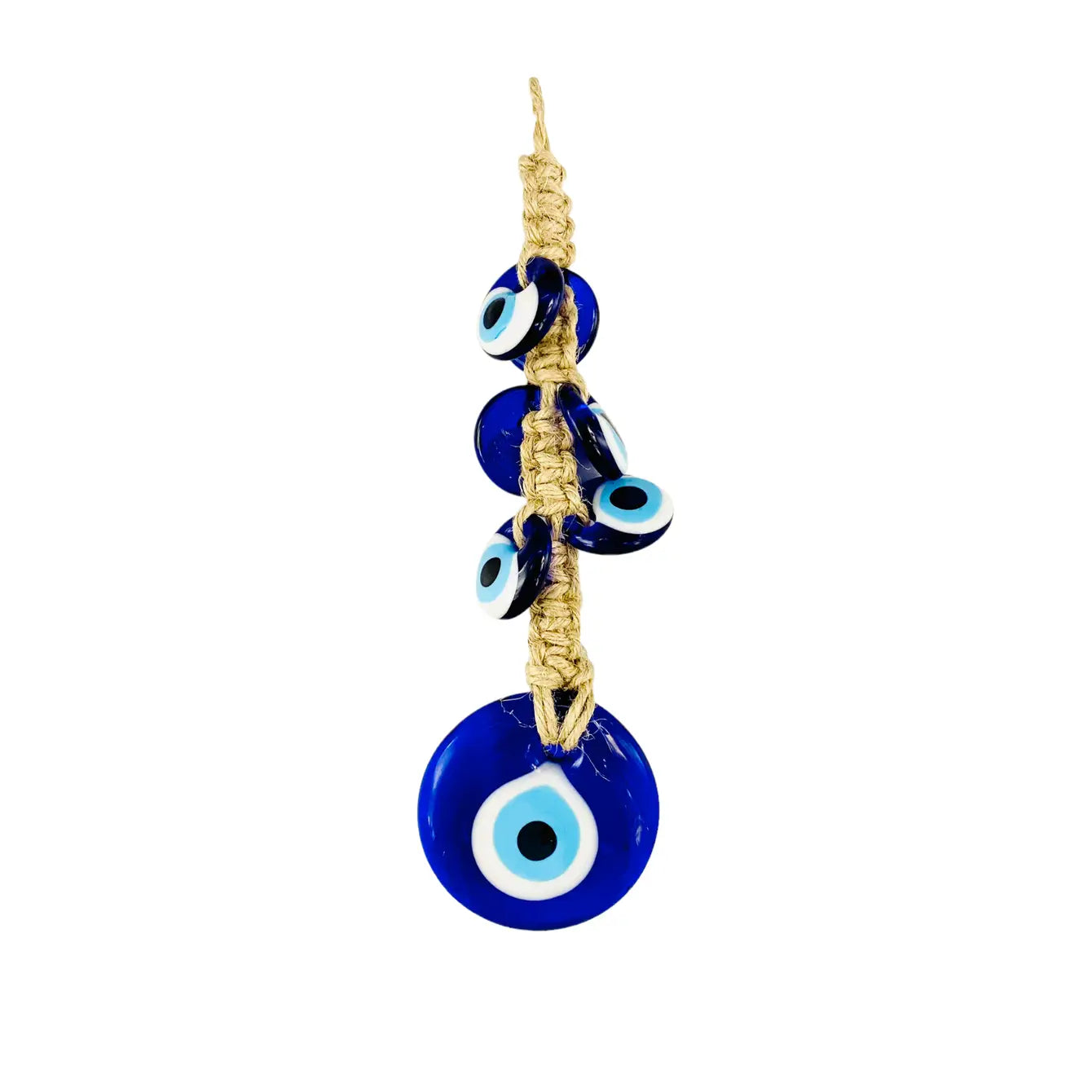 7-Evil Eye Wall Hanging - Macrame Decor for Protection 