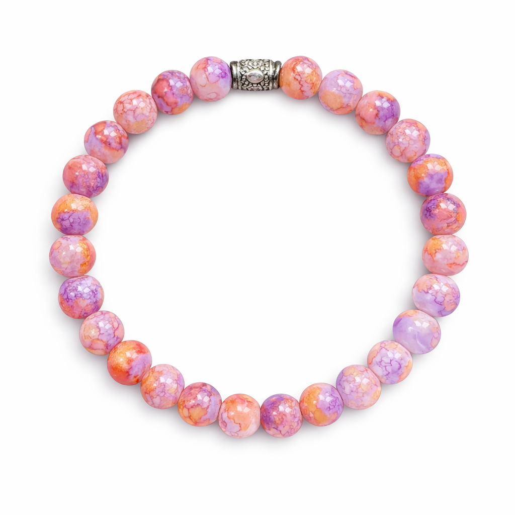 Stretchy Bracelet | Beaded Marble Design Bracelets 