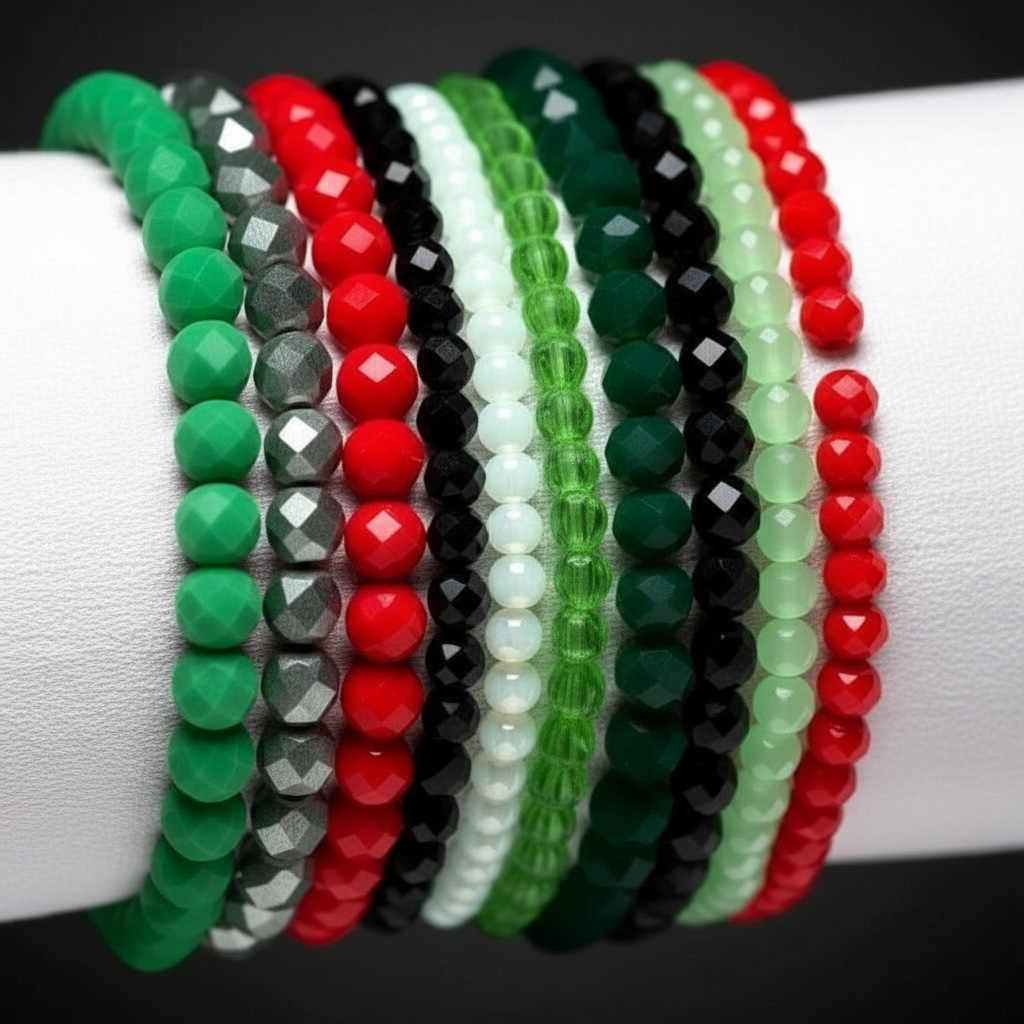 Christmas Crystal Bracelets | 3 Options (4mm & 6mm Sets)