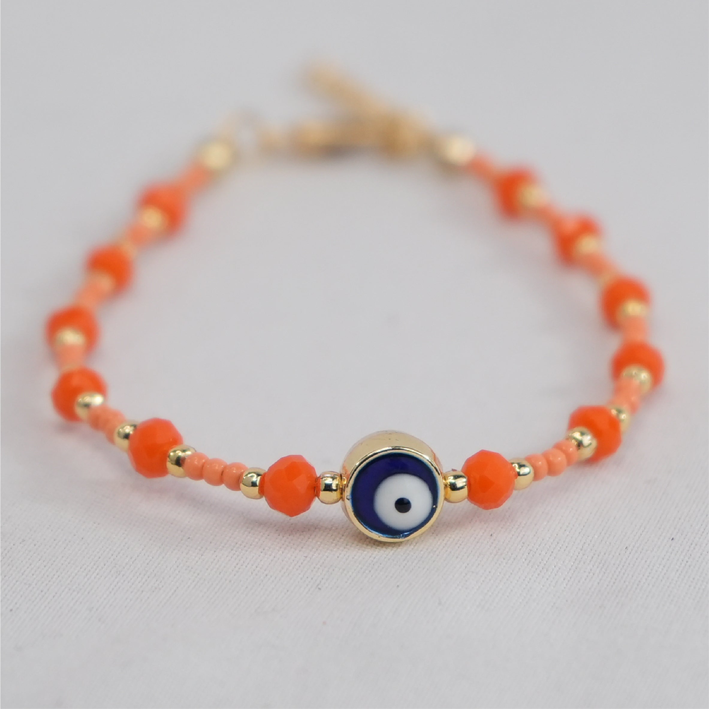 Lux Crystal Evil Eye Bracelet: Four Elegant Colors