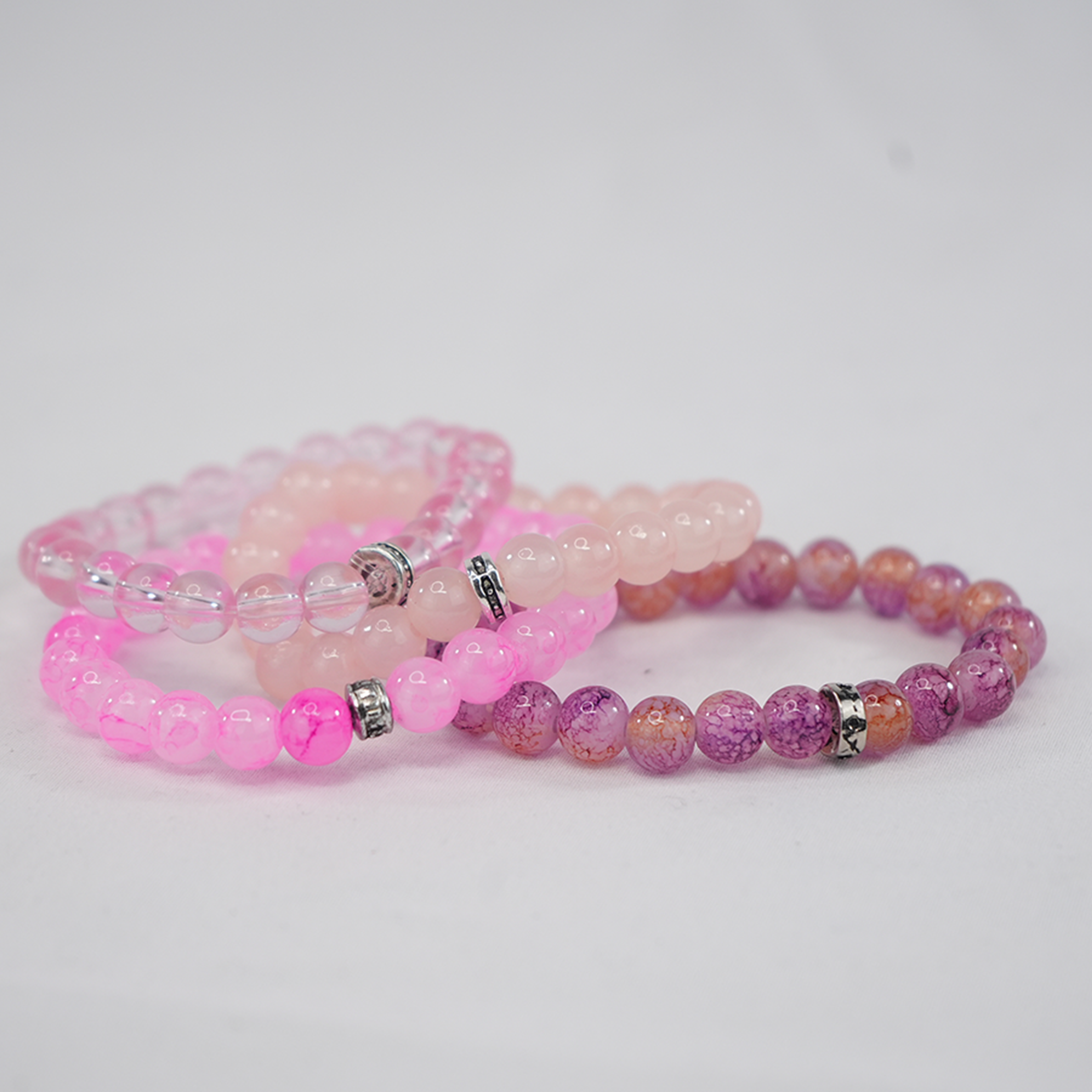 Colorful Stretchy Beaded Bracelets – 4 Color Options 