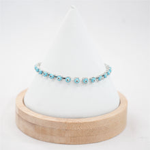 Load image into Gallery viewer, Matte Blue Evil Eye Beaded Summer Anklets - Stylish Protection
