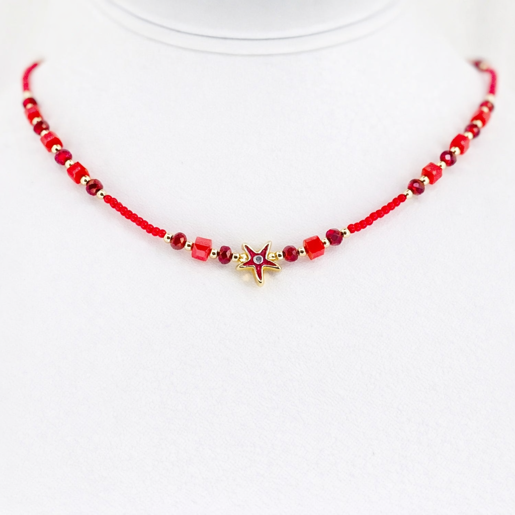 Star Beaded Evil Eye Pendant Necklace: Modern Protection