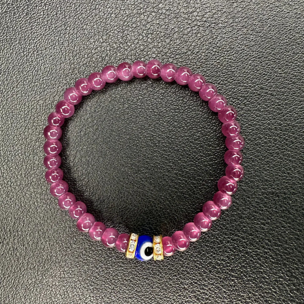 Kids Evil Eye Stretch Bracelets - Assorted Color Mix | Set of 10