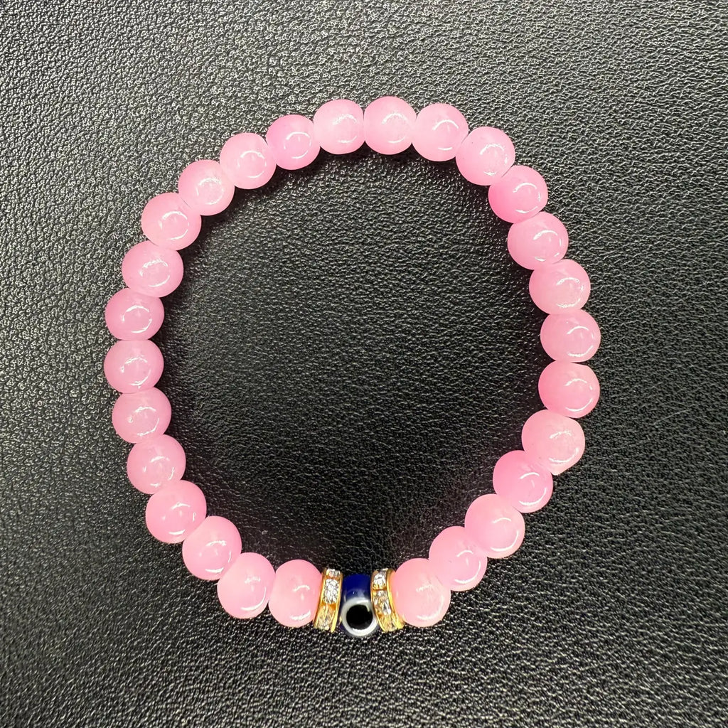 Kids Evil Eye Stretch Bracelets - Assorted Color Mix | Set of 10