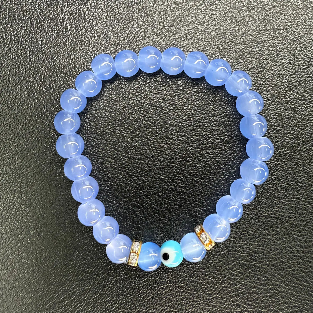 Kids Evil Eye Stretch Bracelets - Assorted Color Mix | Set of 10