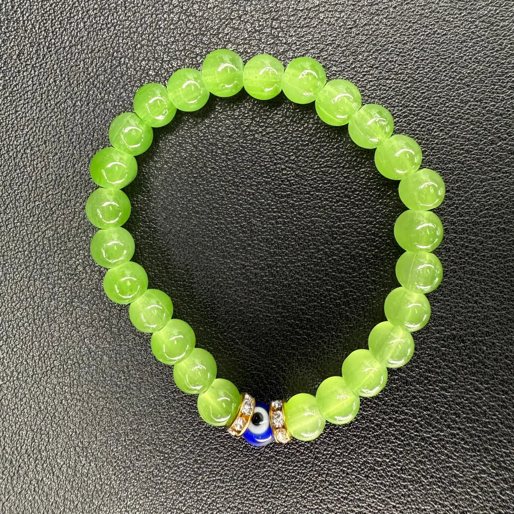 Kids Evil Eye Stretch Bracelets - Assorted Color Mix | Set of 10