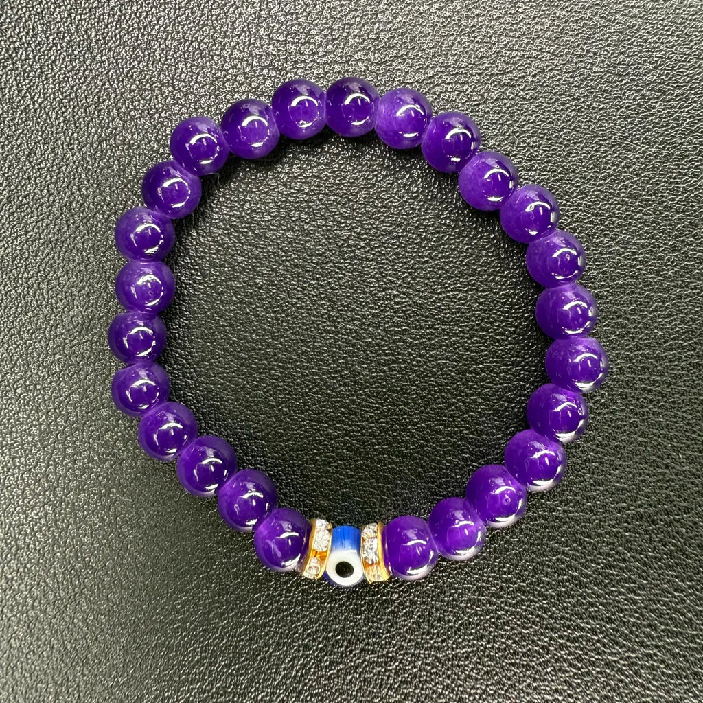Kids Evil Eye Stretch Bracelets - Assorted Color Mix | Set of 10