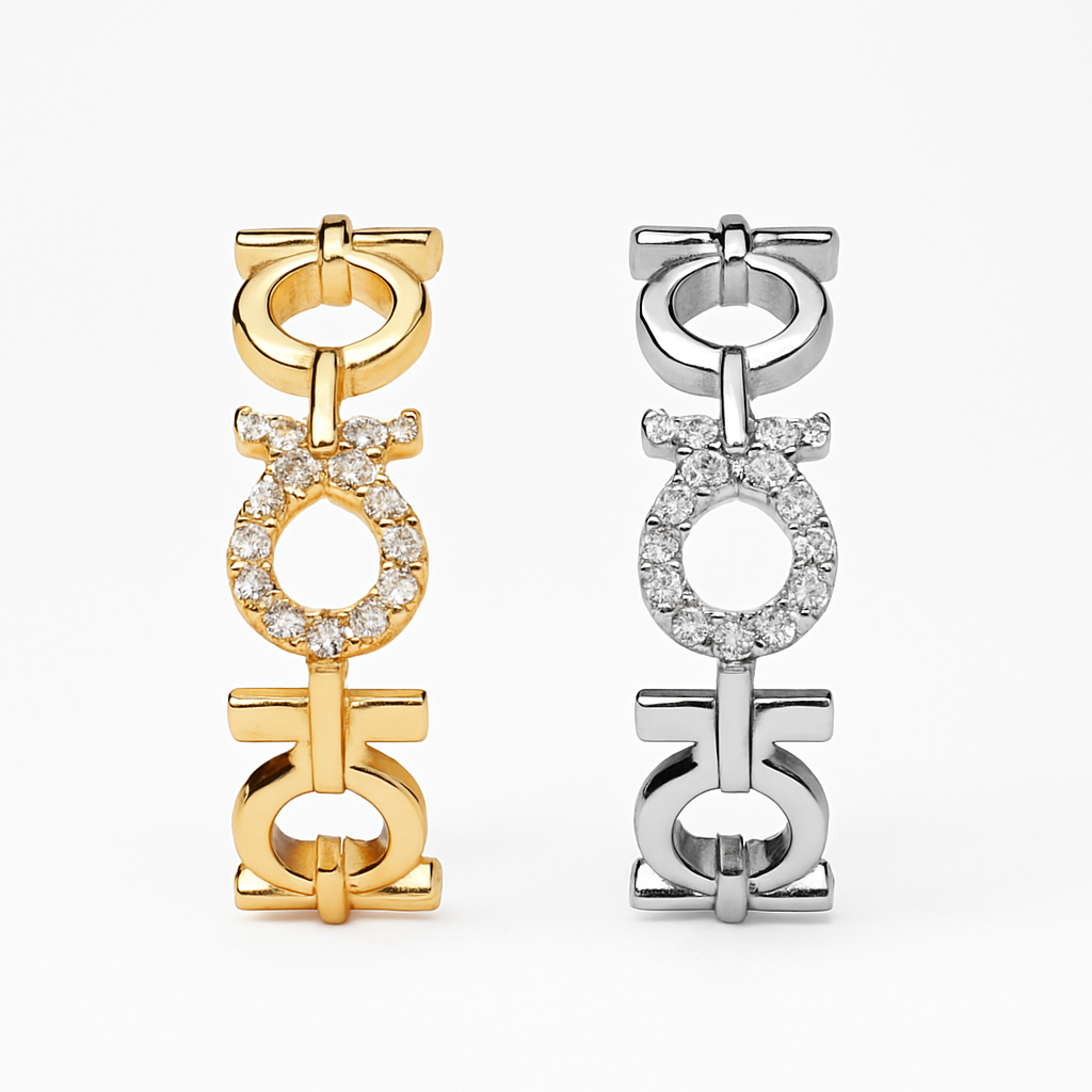 Unity Symbol Ring – Golden& Silver Color Dual Design, Adjustable