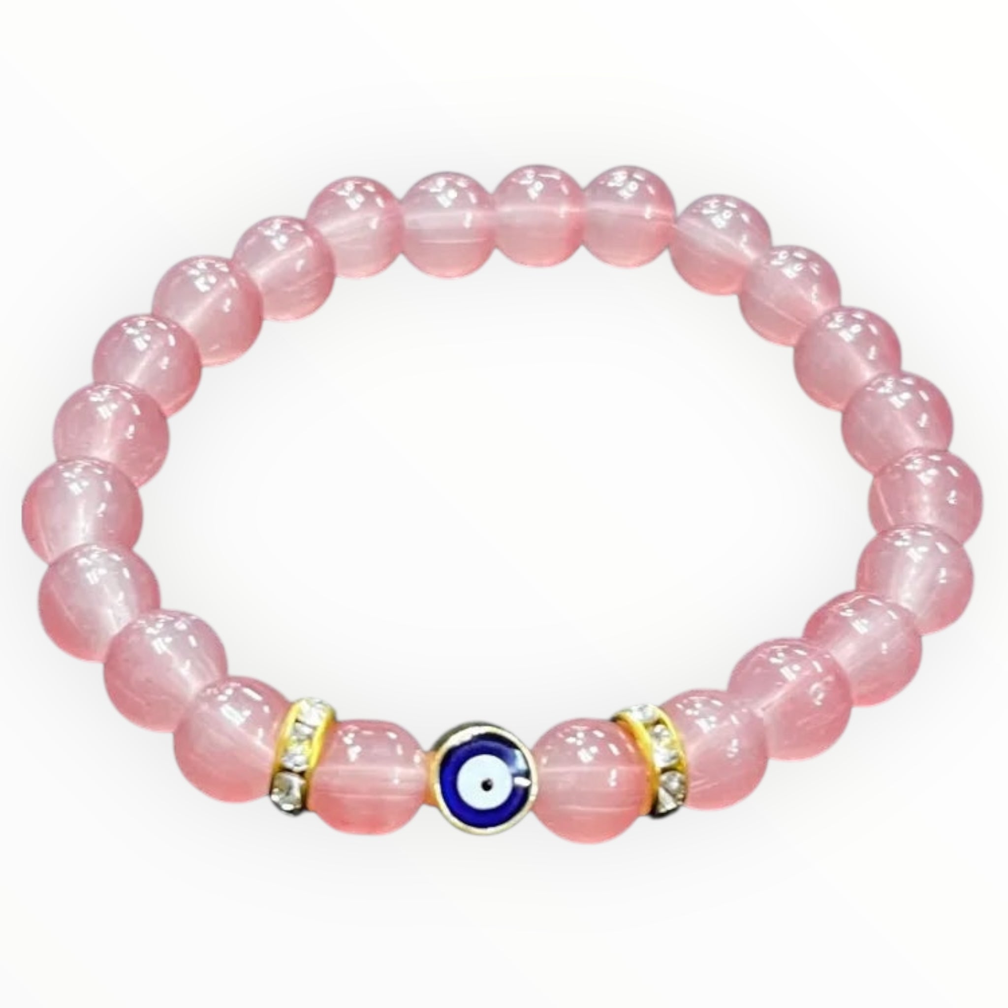 Stretchy Bracelet | 10 Color Mix Set | Evil Eye & Crystals