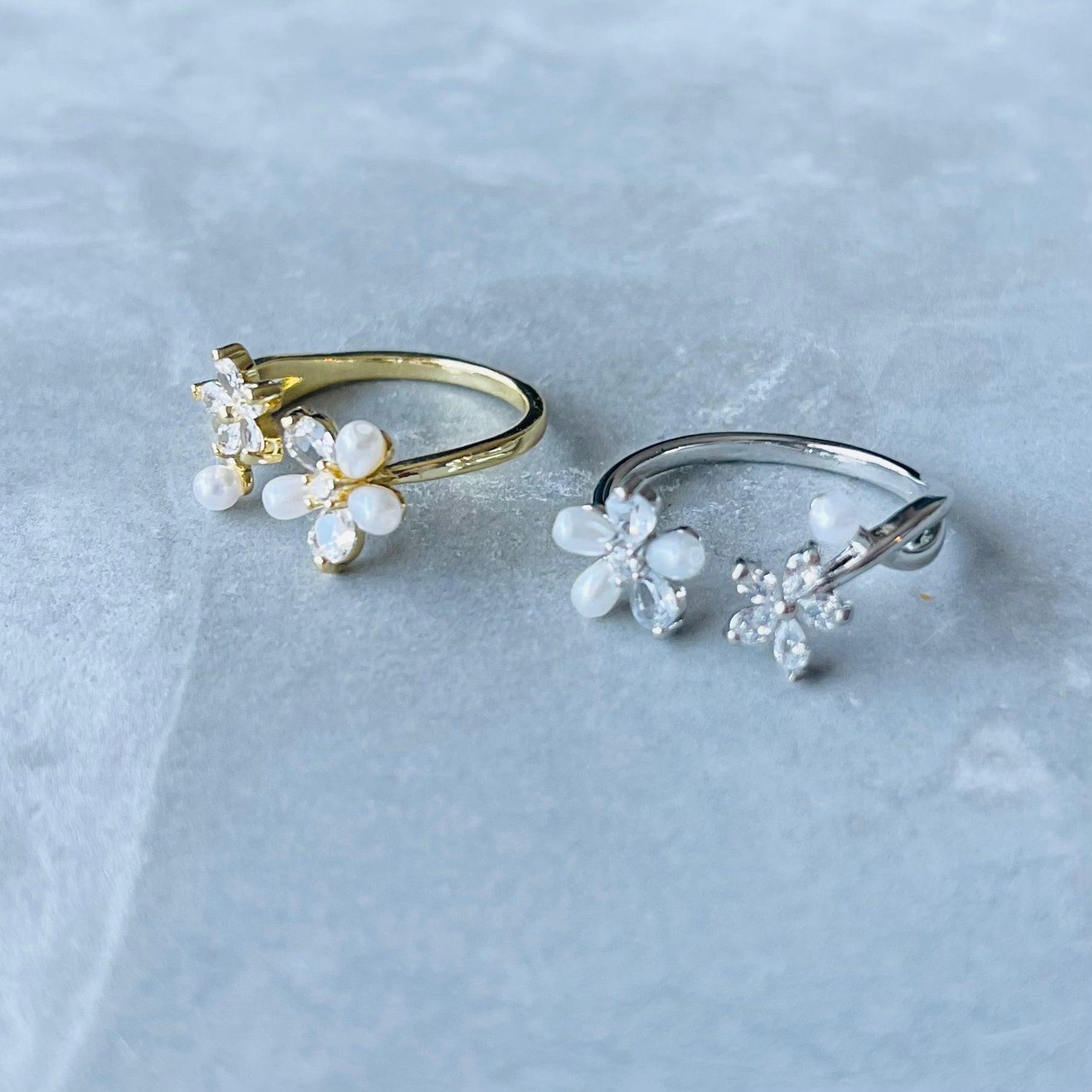 Dainty Daisy Adjustable Stackable Ring, Cute and Charming