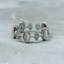 Load image into Gallery viewer, Oval Sparkling Stone Adjustable Ring, Timeless Elegance
