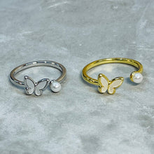 Load image into Gallery viewer, Butterfly Adjustable Ring, Minimal and Elegant Design
