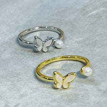 Load image into Gallery viewer, Butterfly Adjustable Ring, Minimal and Elegant Design
