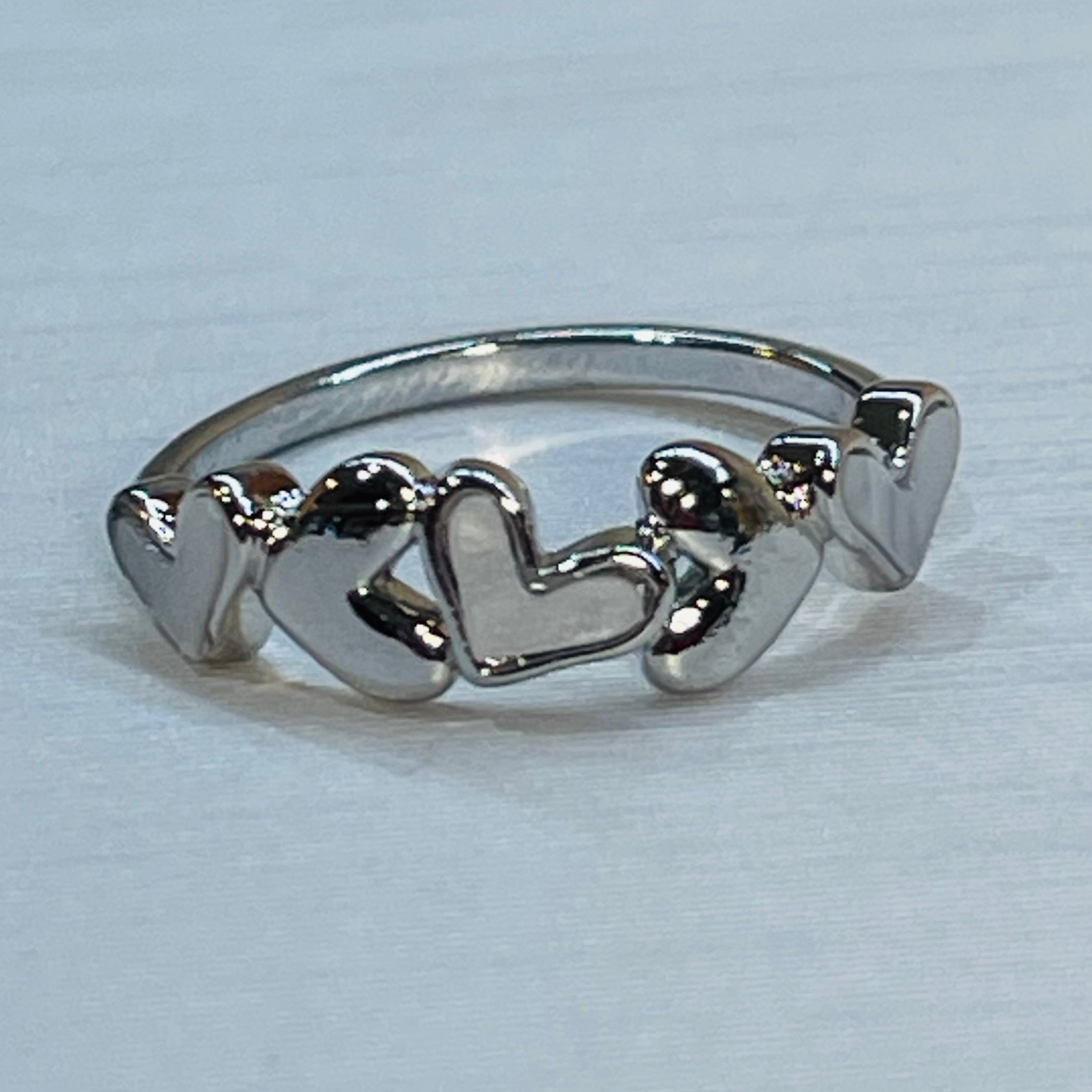 Adjustable Multiple Heart Ring, Elegant and Charming Design