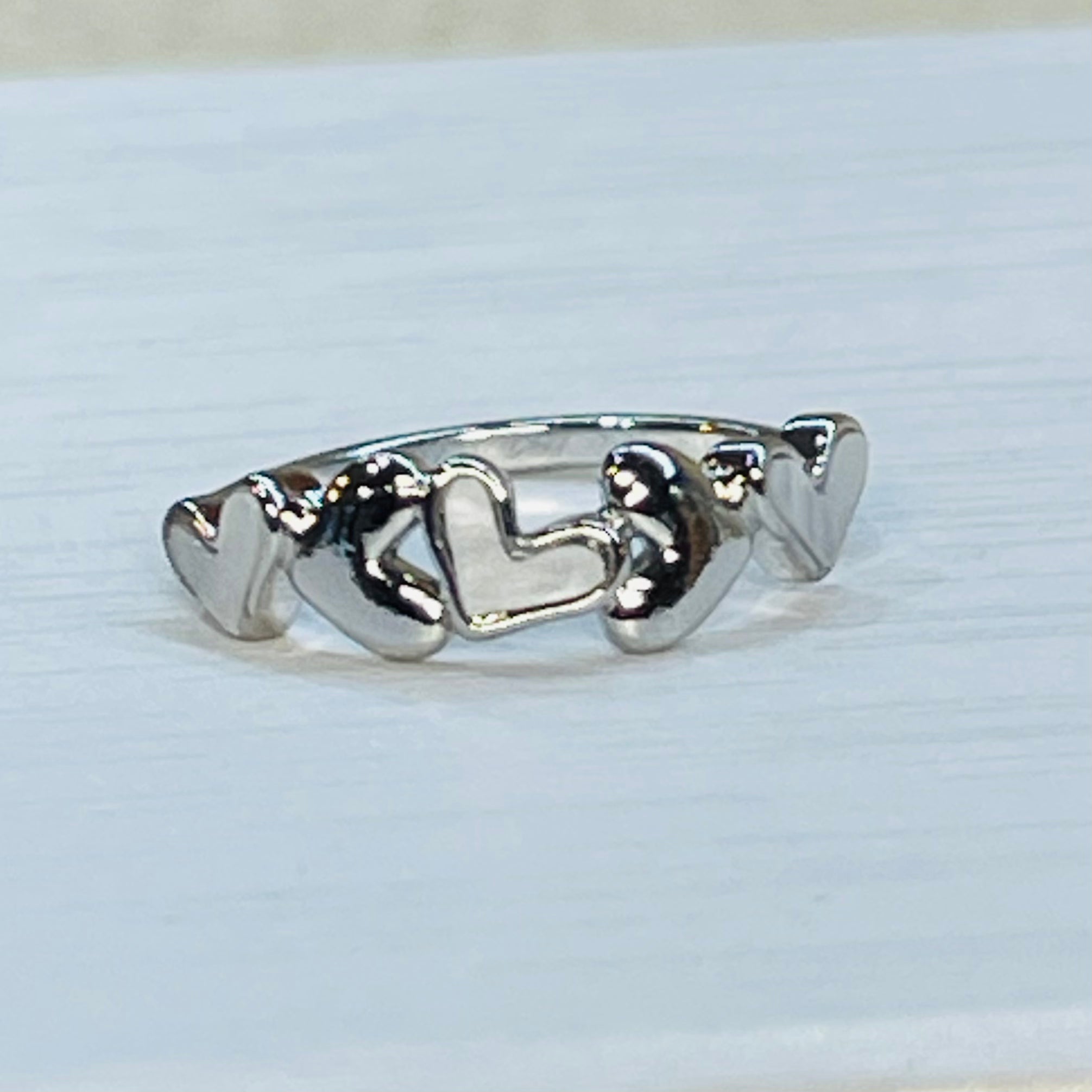 Adjustable Multiple Heart Ring, Elegant and Charming Design