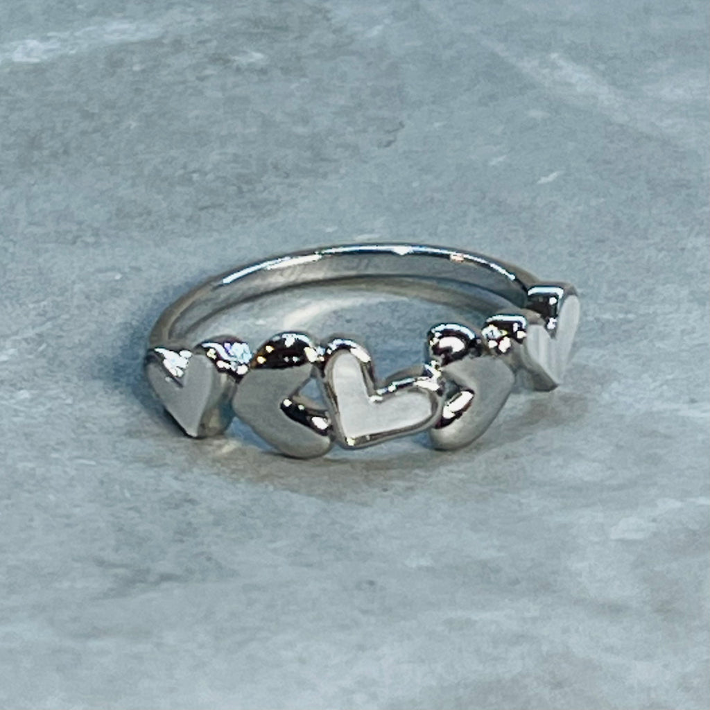 Adjustable Multiple Heart Ring, Elegant and Charming Design