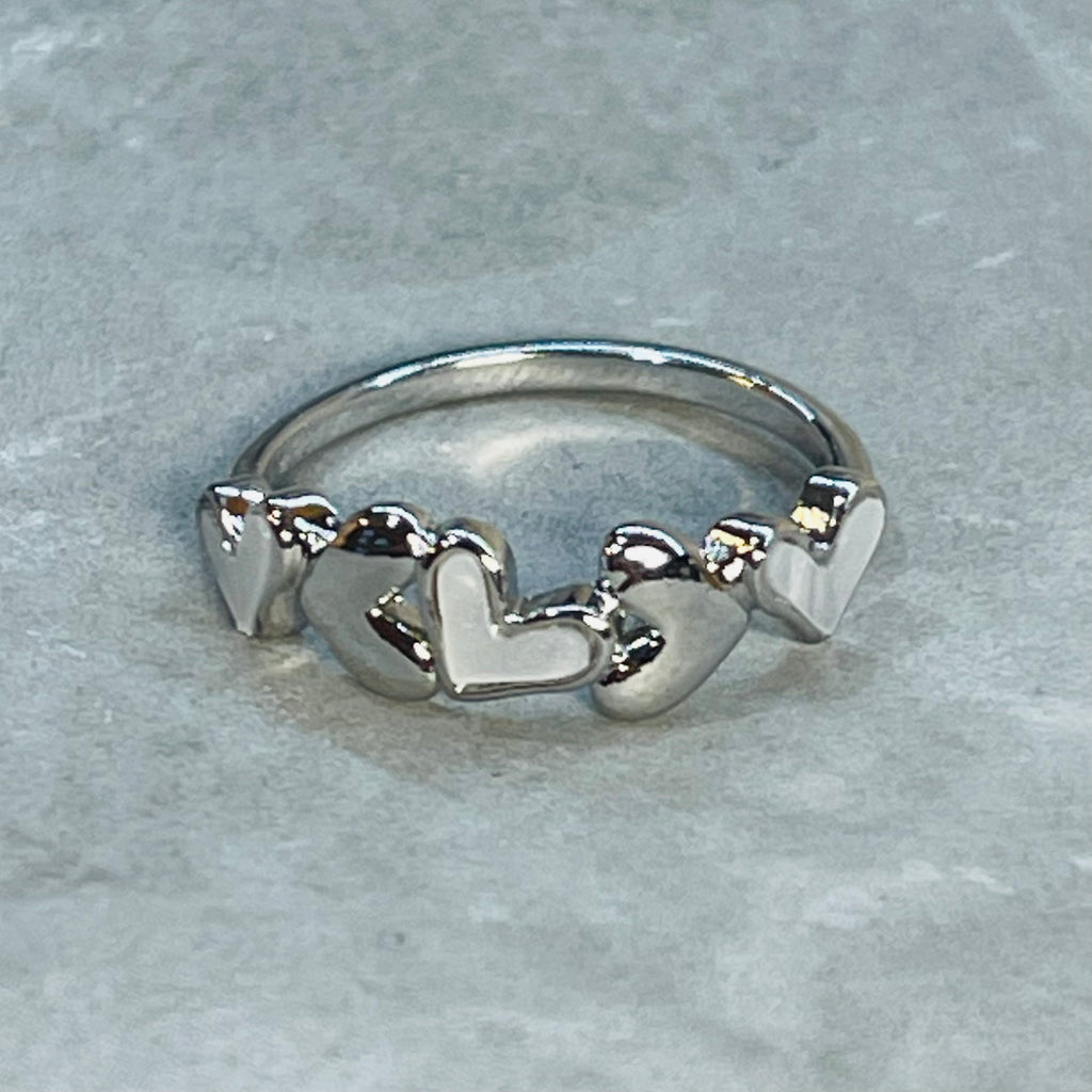 Adjustable Multiple Heart Ring, Elegant and Charming Design