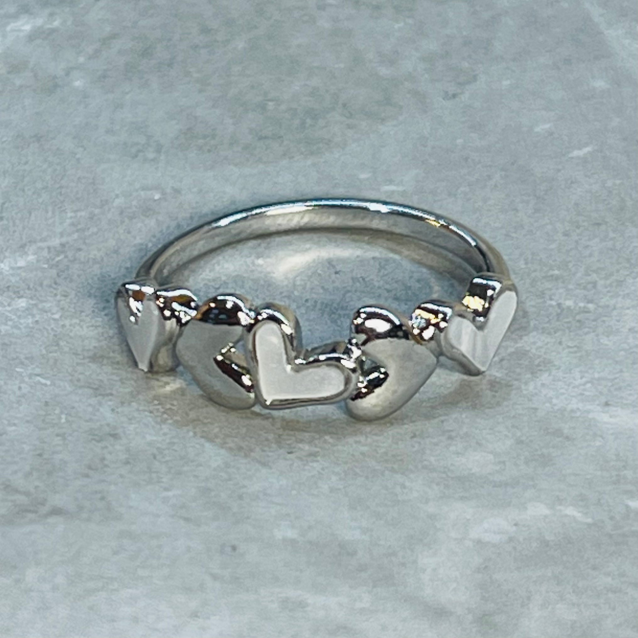 Adjustable Multiple Heart Ring, Elegant and Charming Design