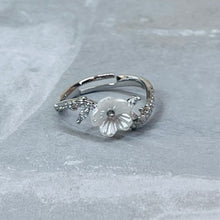 Load image into Gallery viewer, Daisy Sparkling Gemstone Adjustable Ring, Delicate Charm
