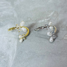 Load image into Gallery viewer, Double Butterfly Adjustable Ring with Stones, Elegant Design
