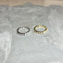 Load image into Gallery viewer, Round White Opal Stone Adjustable Ring, Modern, Gift for Her
