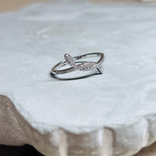 Load image into Gallery viewer, Snake Ring with Sparkling Stones, Elegant and Unique Design
