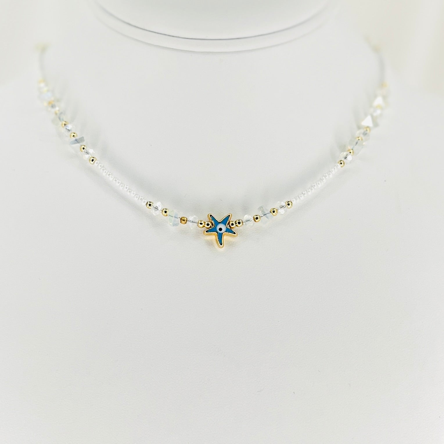 Star Beaded Evil Eye Pendant Necklace: Modern Protection