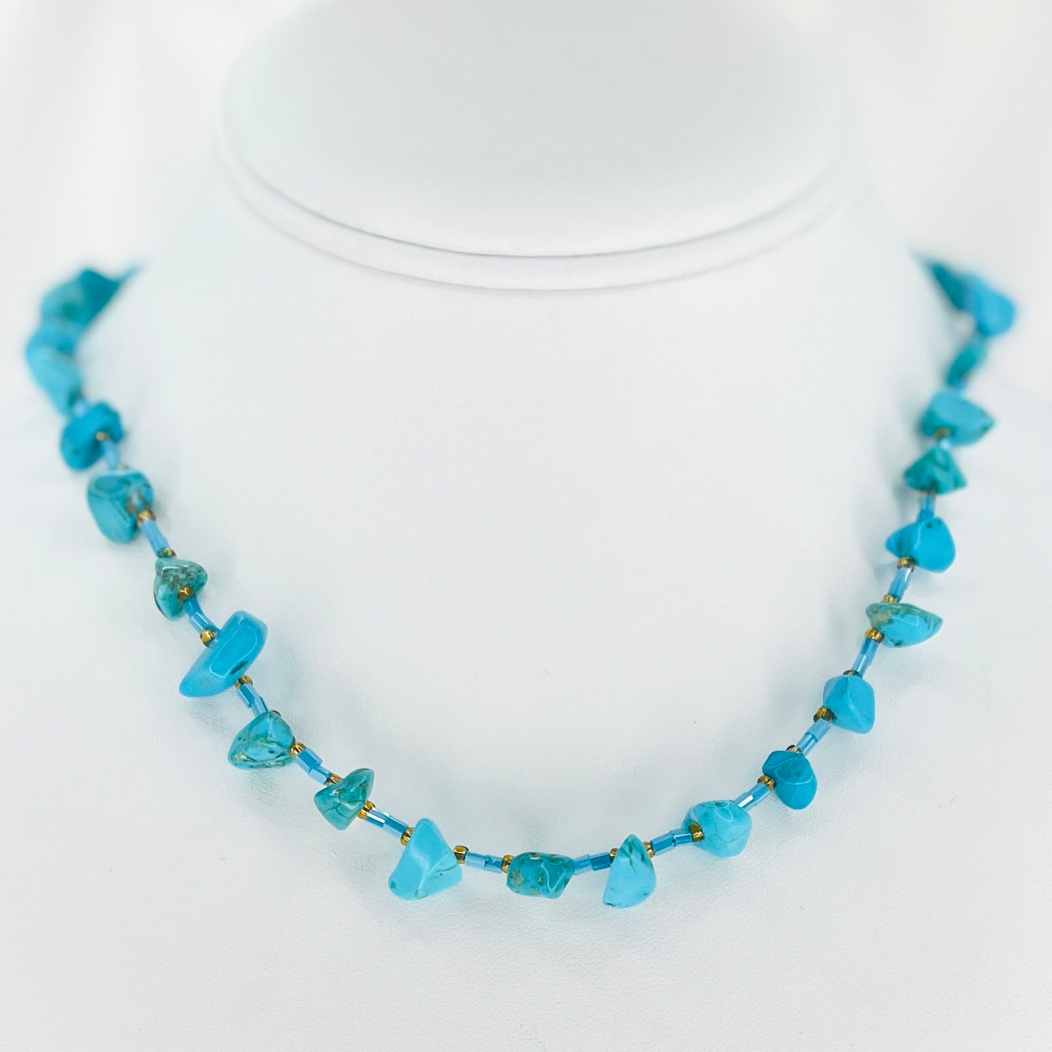 Turquoise Natural Stone Necklace – Calm and Serenity