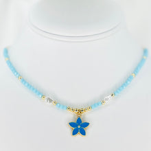 Load image into Gallery viewer, Flower Pendant Beaded Necklace – Floral Elegance, Nature
