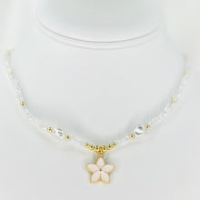 Load image into Gallery viewer, Flower Pendant Beaded Necklace – Floral Elegance, Nature
