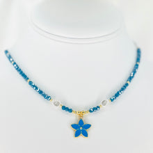 Load image into Gallery viewer, Flower Pendant Beaded Necklace – Floral Elegance, Nature
